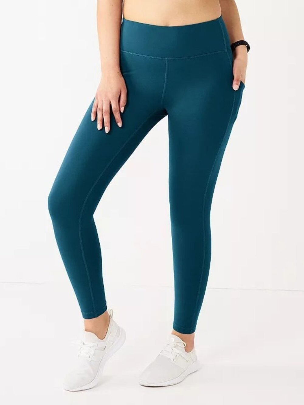 Women's Tek Gear Ultrastretch High-Waisted Side Pocket Leggings NWT